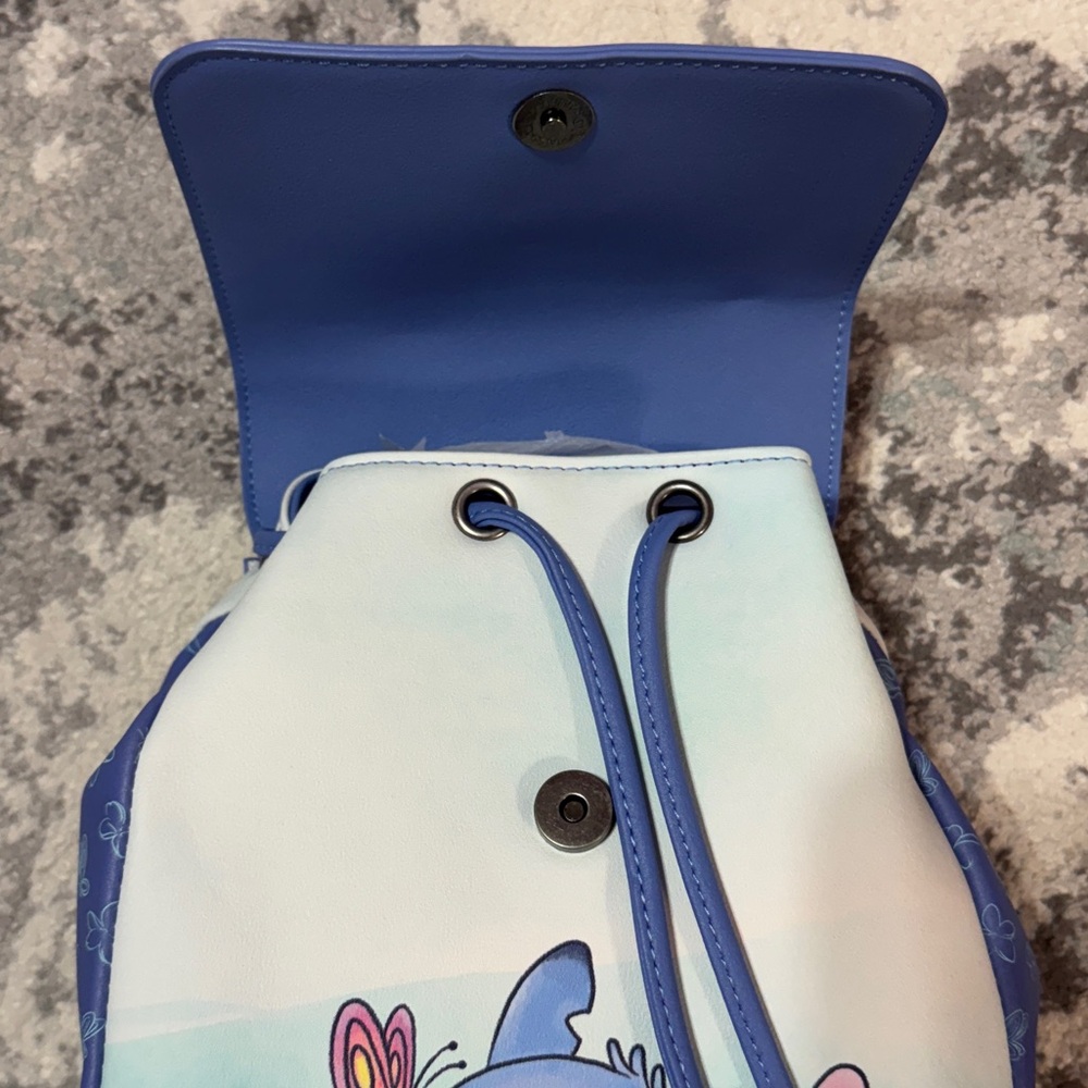Disney Stitch Drawstring and Snap Backpack - Picture 5 of 8
